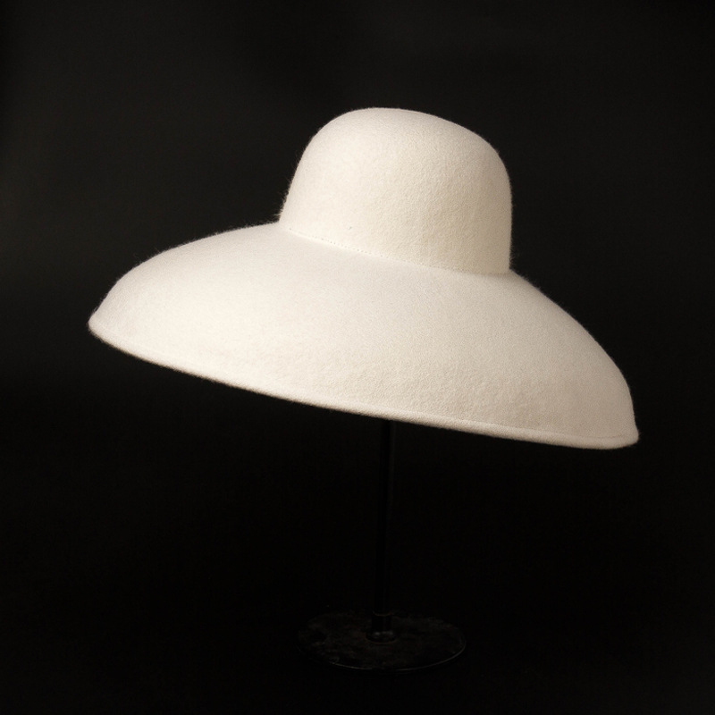 Hat Floppy Wide - Classical Big Wide Brim Wool Felt