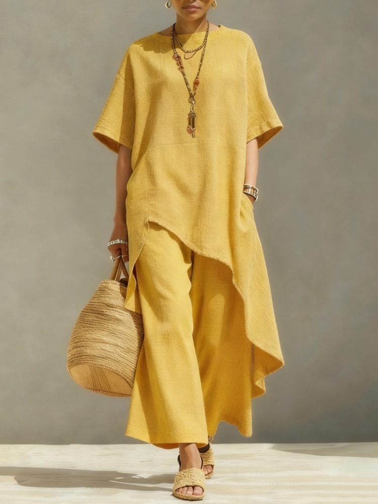 Women Cotton Linen Pant Sets 2 - Linen Pant Wide 评论和价格