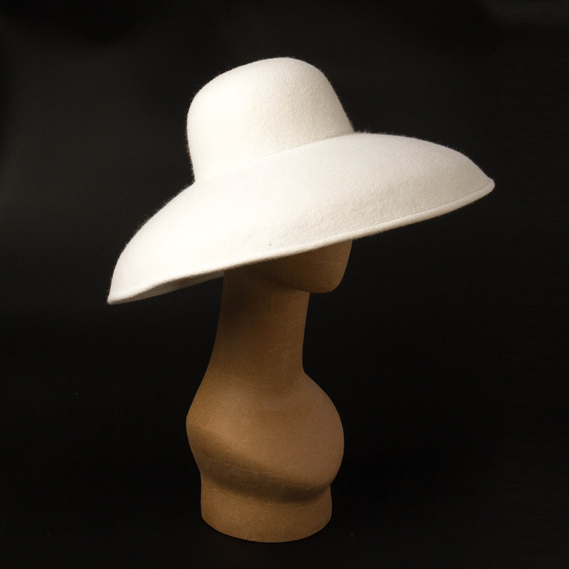 Classical Big Wide Brim Wool F - Hat Floppy Wide 评论和价格