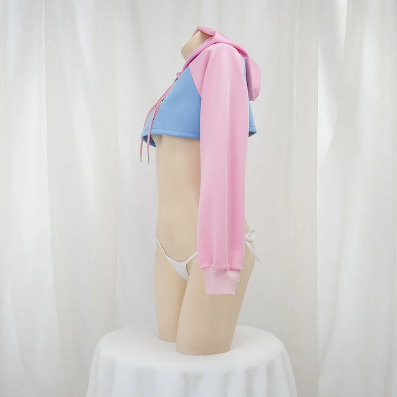 Cute Long Sleeve Crop Top Hood - Crop Top Crochet 评论和价格