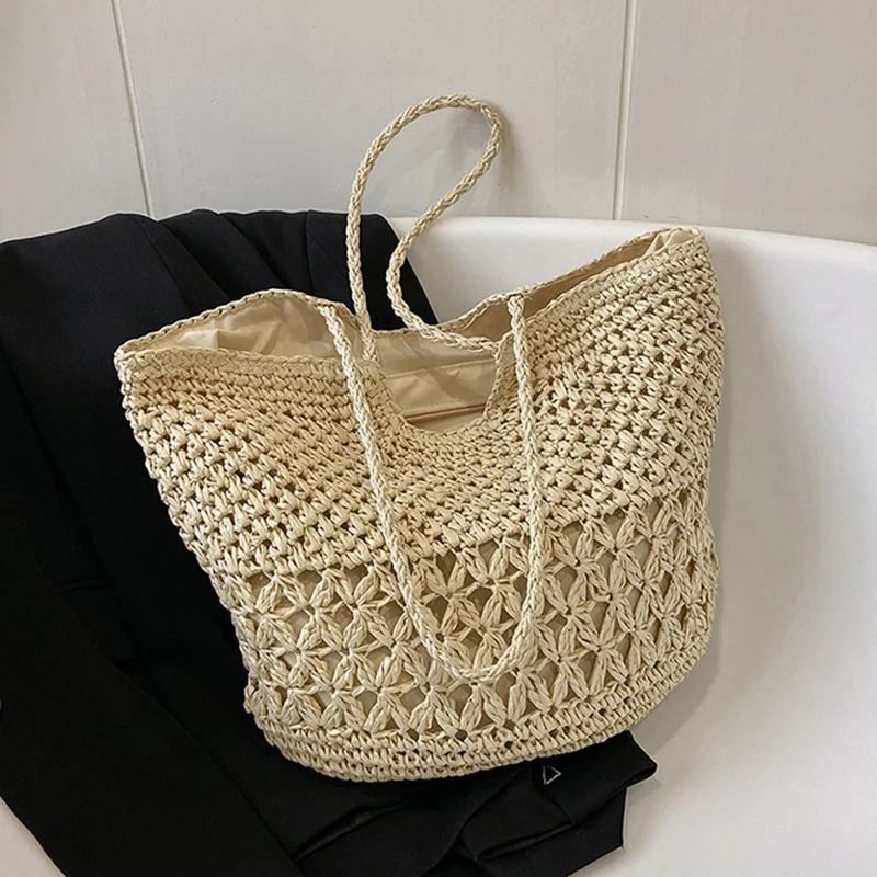 Casual Design Straw Weave Bags - Crochet Bag Raffia 评论和价格