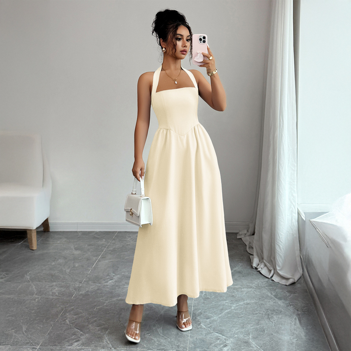 Women's Dress 5 Colors Halter  - Maxi Dress Halter 评论和价格
