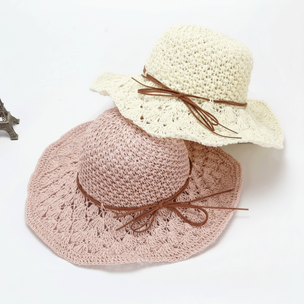 Handwoven Crochet Straw Hat Wi - Hat Floppy Wide 评论和价格