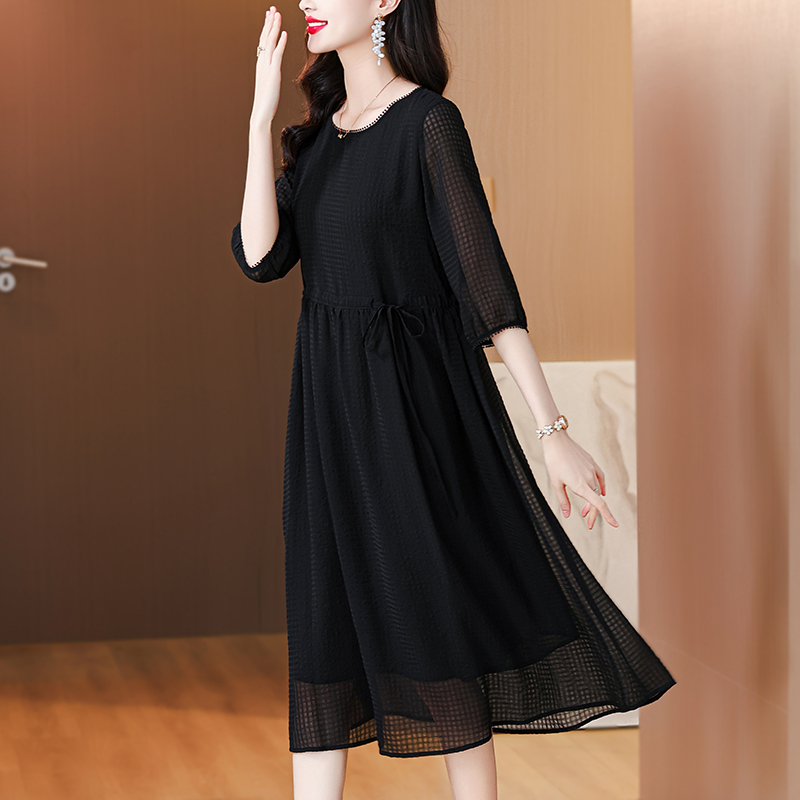 2025 Summer Luxury Silk Floral - Midi Skirt Floral 评论和价格