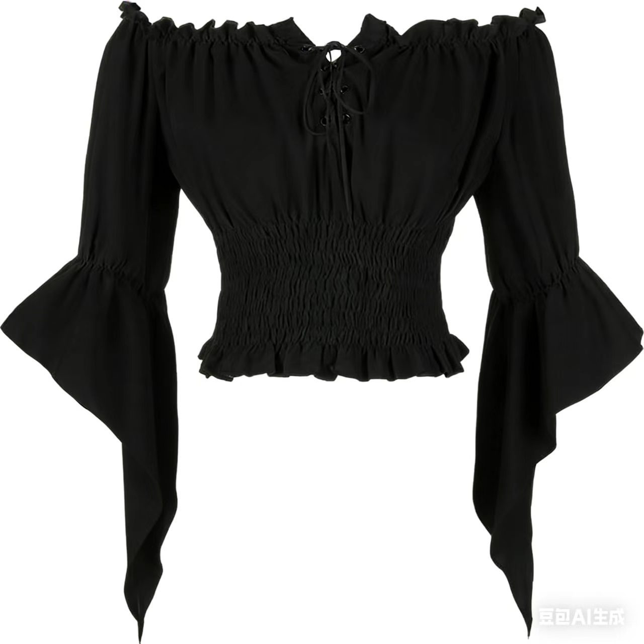 Renaissance Medieval Aristocra - Blouse Off Shoulder 评论和价格