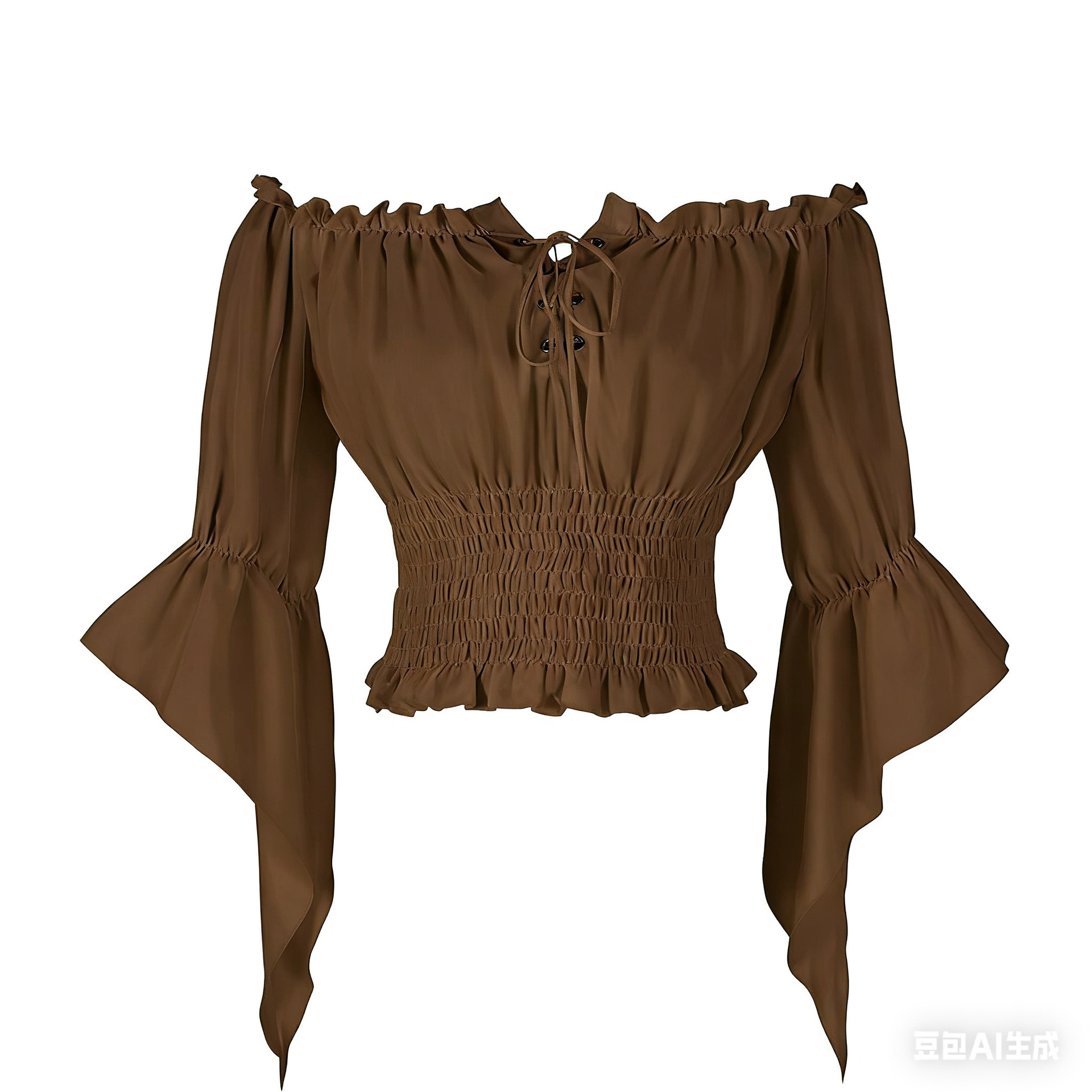 Renaissance Medieval Aristocra - Blouse Off Shoulder 评论和价格