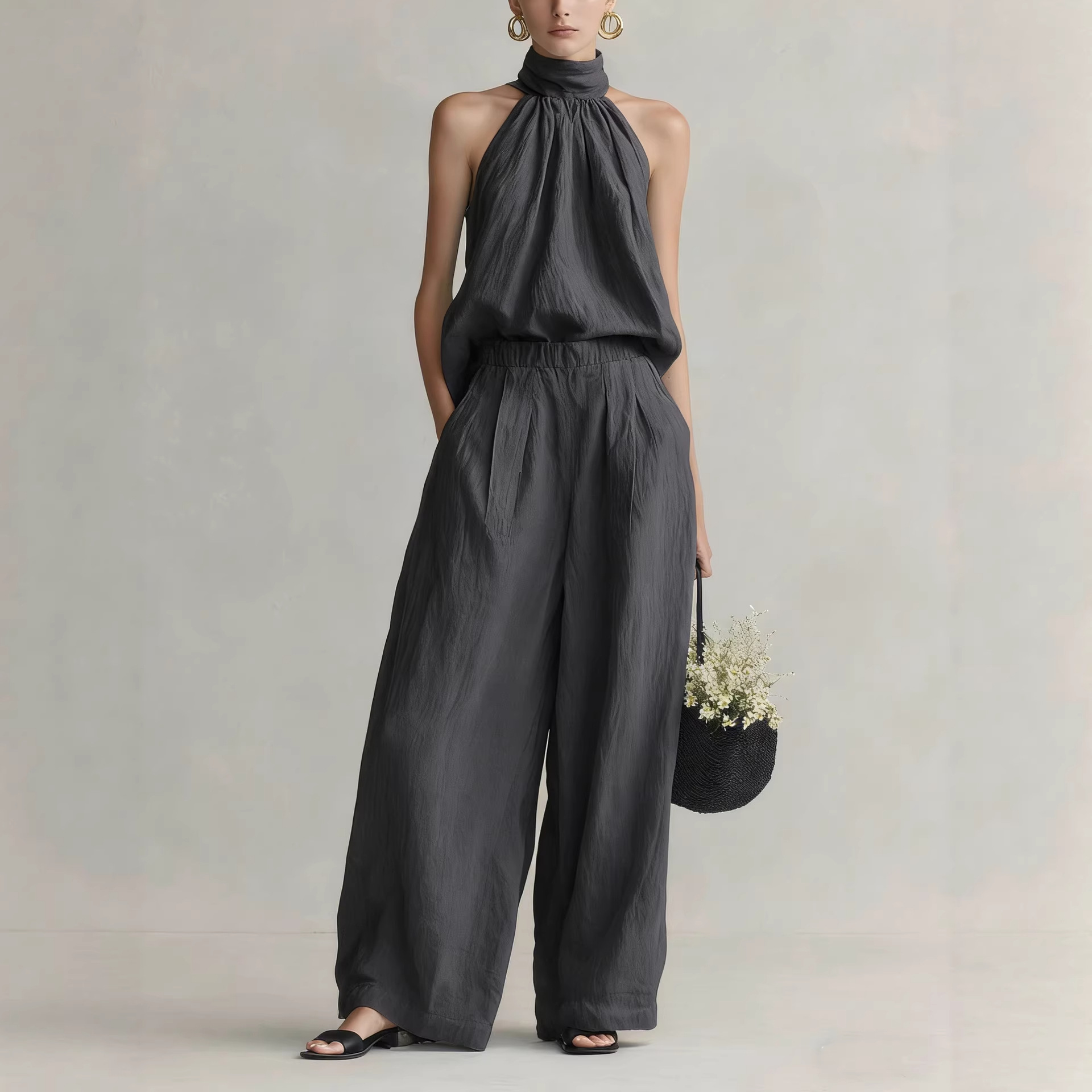 Women's 2026 Summer New Style  - Linen Pant Wide 评论和价格
