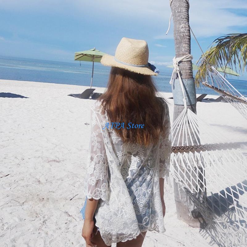 U13C Women Summer Lace Open Fr - Kimono Sheer Floral 评论和价格