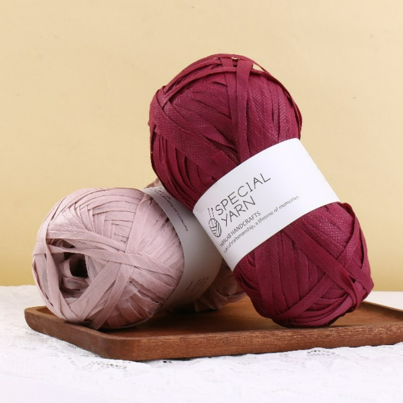 100g/pcs Raffia Flat Yarn for  - Crochet Bag Raffia 评论和价格