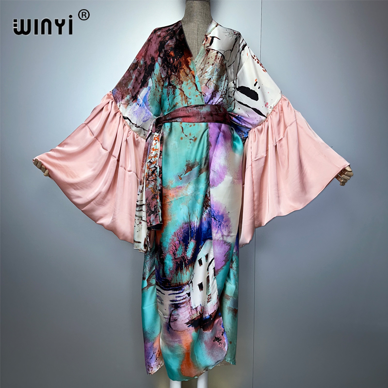WINYI Summer Kimono party dres - Cover Up Kaftan 评论和价格