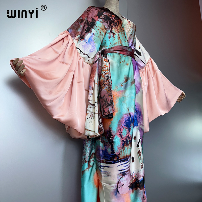 WINYI Summer Kimono party dres - Cover Up Kaftan 评论和价格