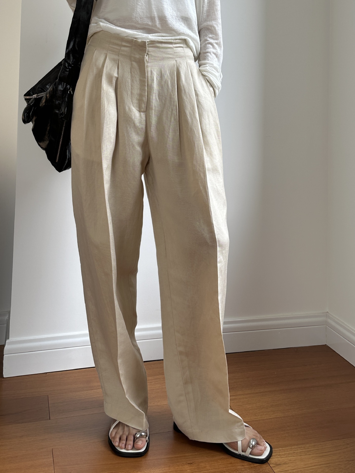 Casual Linen Wide Leg Pants Pl - Linen Pant Wide 评论和价格