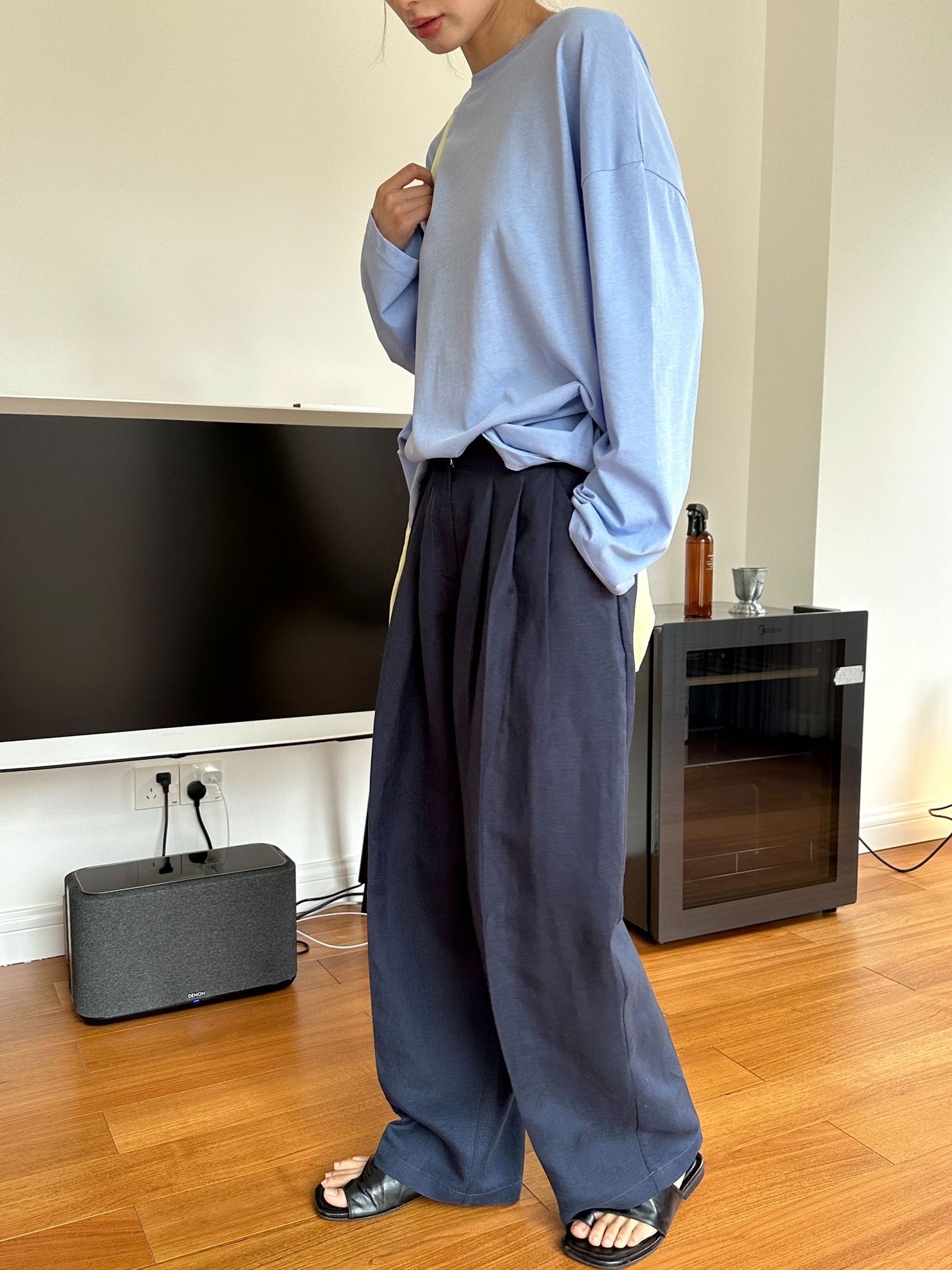 Casual Linen Wide Leg Pants Pl - Linen Pant Wide 评论和价格