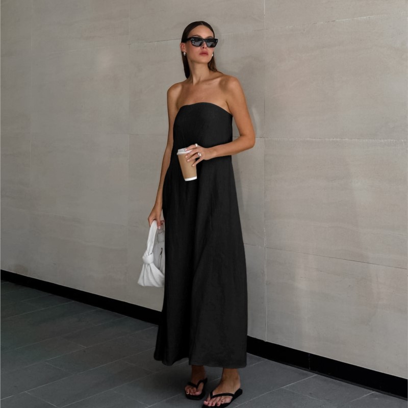 Fashion Elegant Simple Design  - Linen Dress Wrap 评论和价格