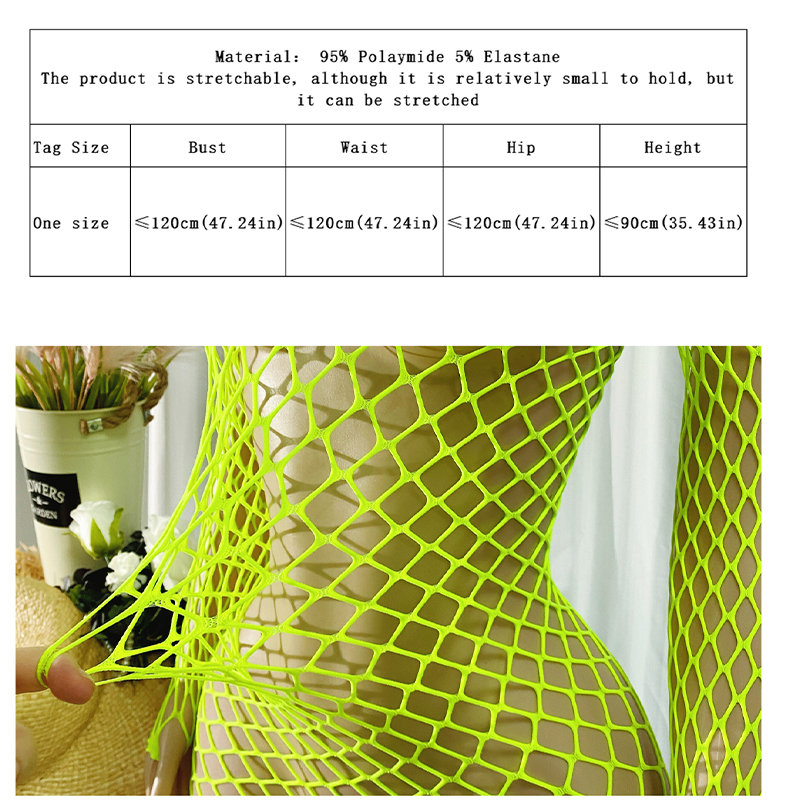Women Long Sleeve Fishnet Cove - Cover Up Kaftan 评论和价格