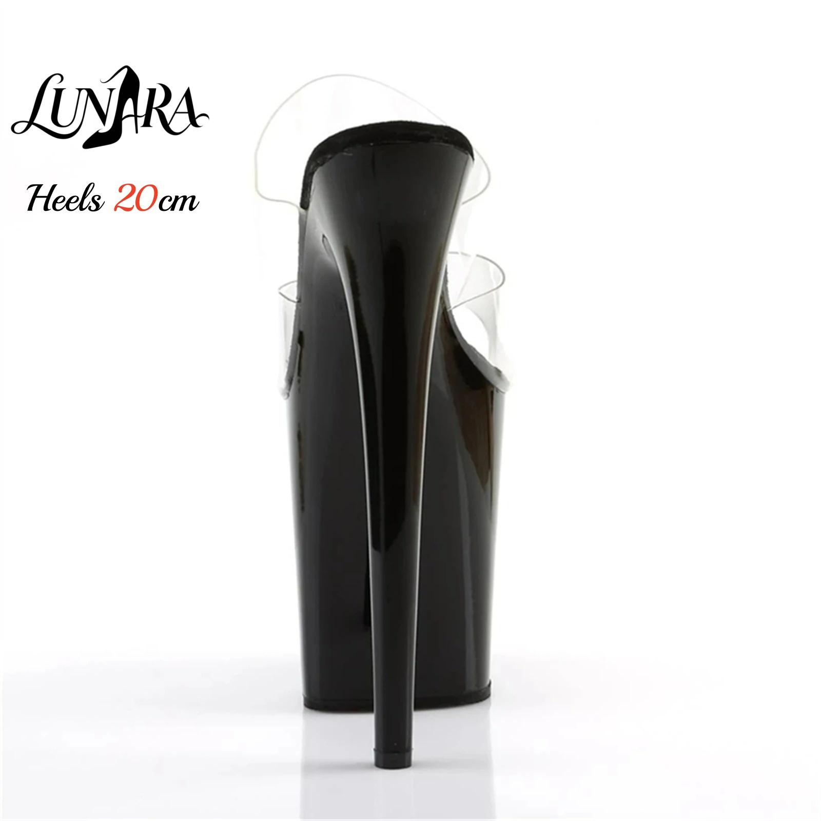 20cm Clear PVC Strappy Ultra H - Sandal Strappy Heeled 评论和价格