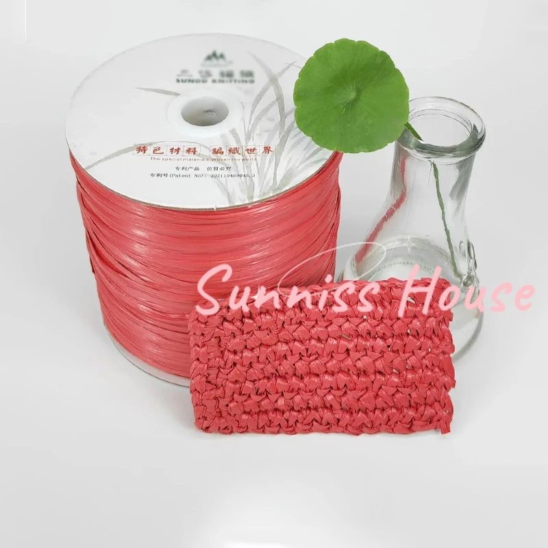 600M Matte Raffia Yarn，330g Ar - Crochet Bag Raffia 评论和价格