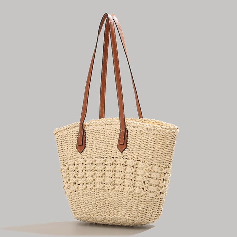 Extra-Large Foldable Straw Tot - Tote Bag Beach 评论和价格