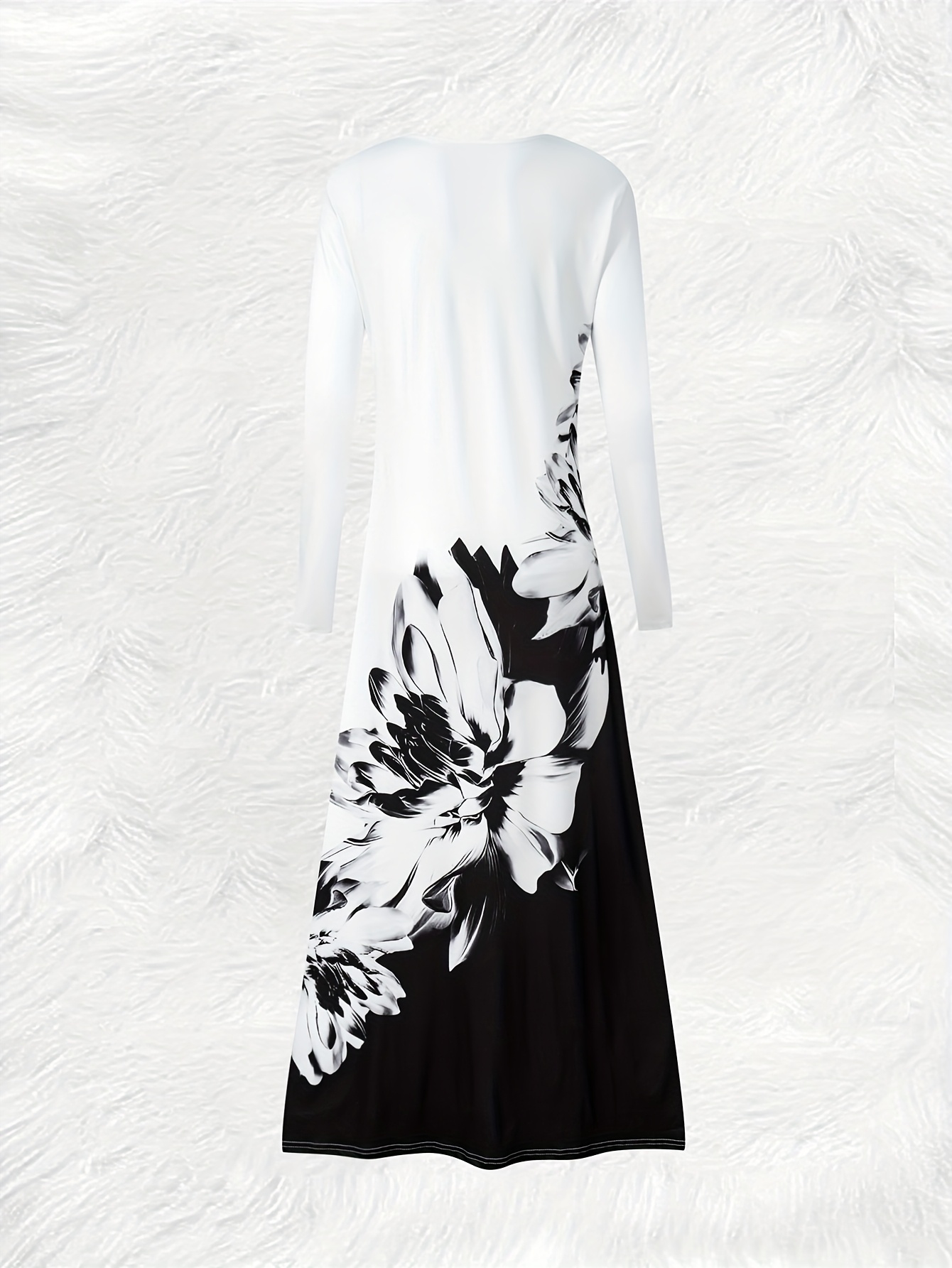 Women's Long Sleeve Floral Pri - Midi Skirt Floral 评论和价格