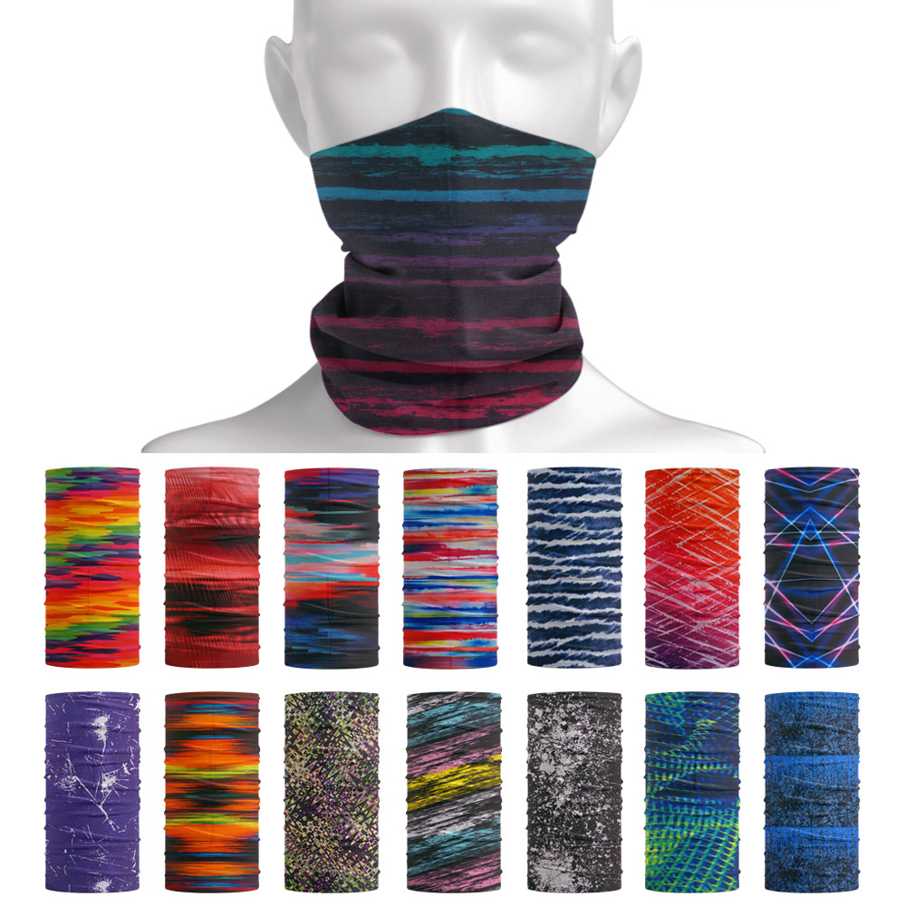 Tie-Dye Stripes Pattern Neckch - Headband Summer Knit 评论和价格