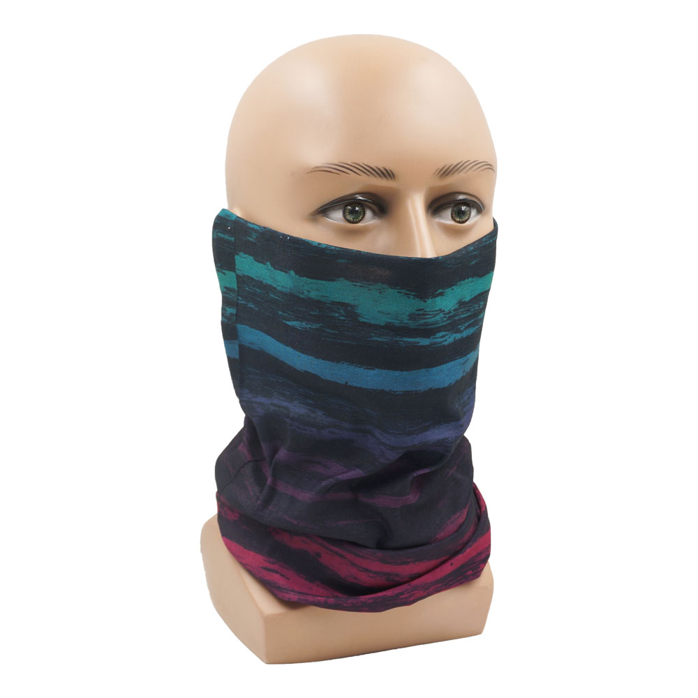 Tie-Dye Stripes Pattern Neckch - Headband Summer Knit 评论和价格