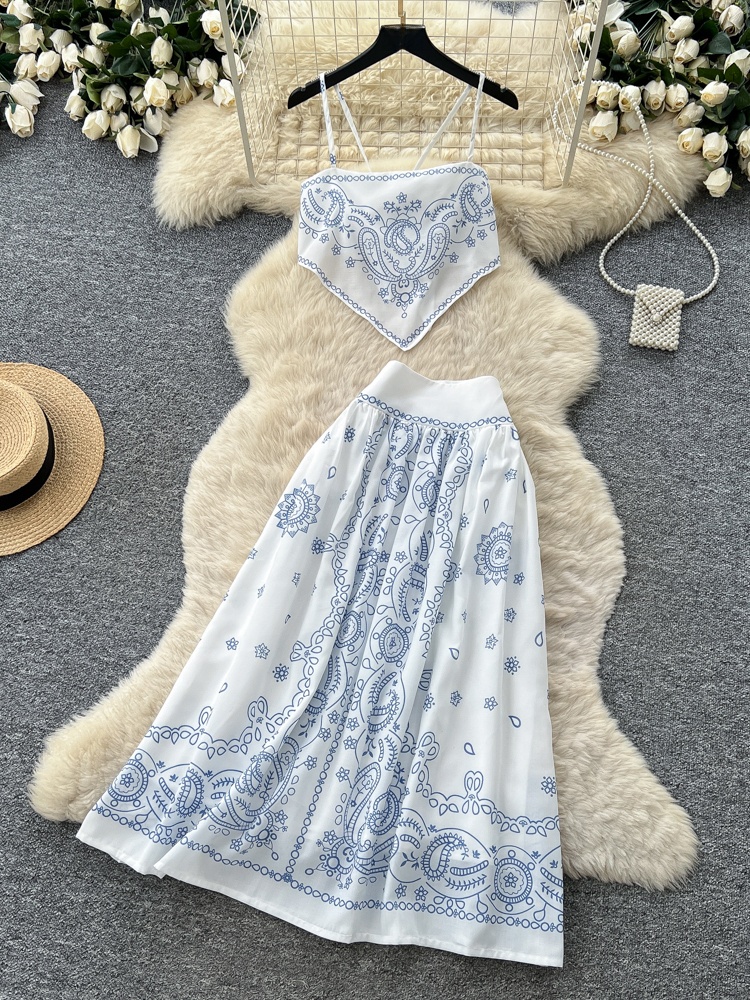 Summer Floral Embroidery Two-P - Romper Floral Print 评论和价格
