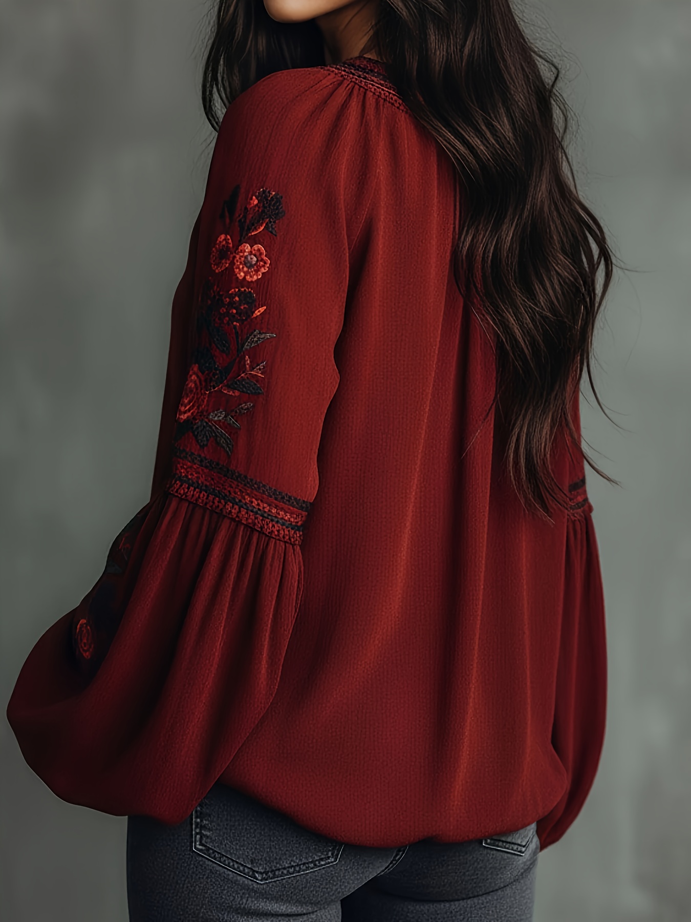 Women‘s Spring Blouse Retro Em - Blouse Off Shoulder 评论和价格