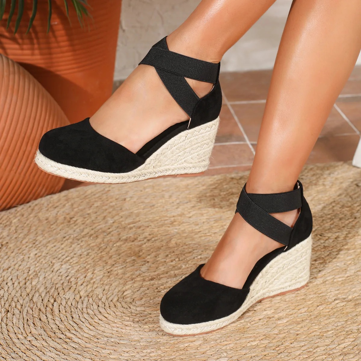 Cover Toe Women's Espadrille W - Wedge Espadrille Women 评论和价格