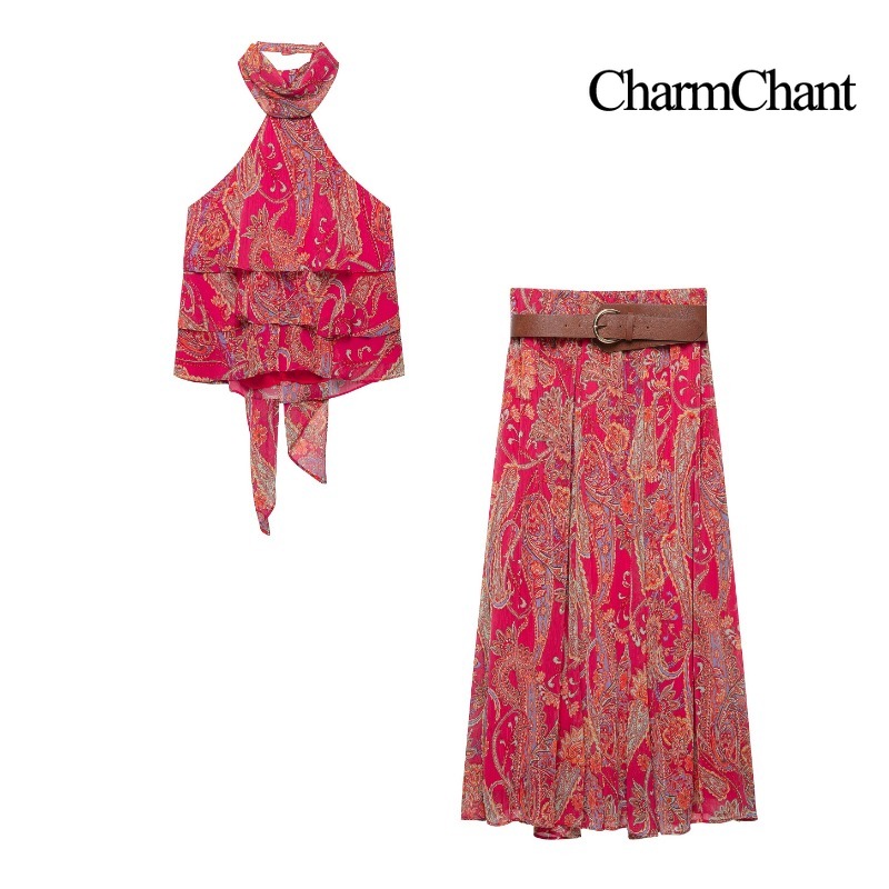 CHARMCHANT Women's Paisley Pri - Romper Floral Print 评论和价格