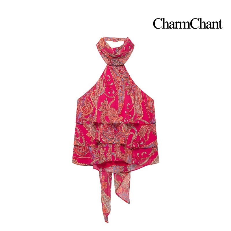 CHARMCHANT Women's Paisley Pri - Romper Floral Print 评论和价格