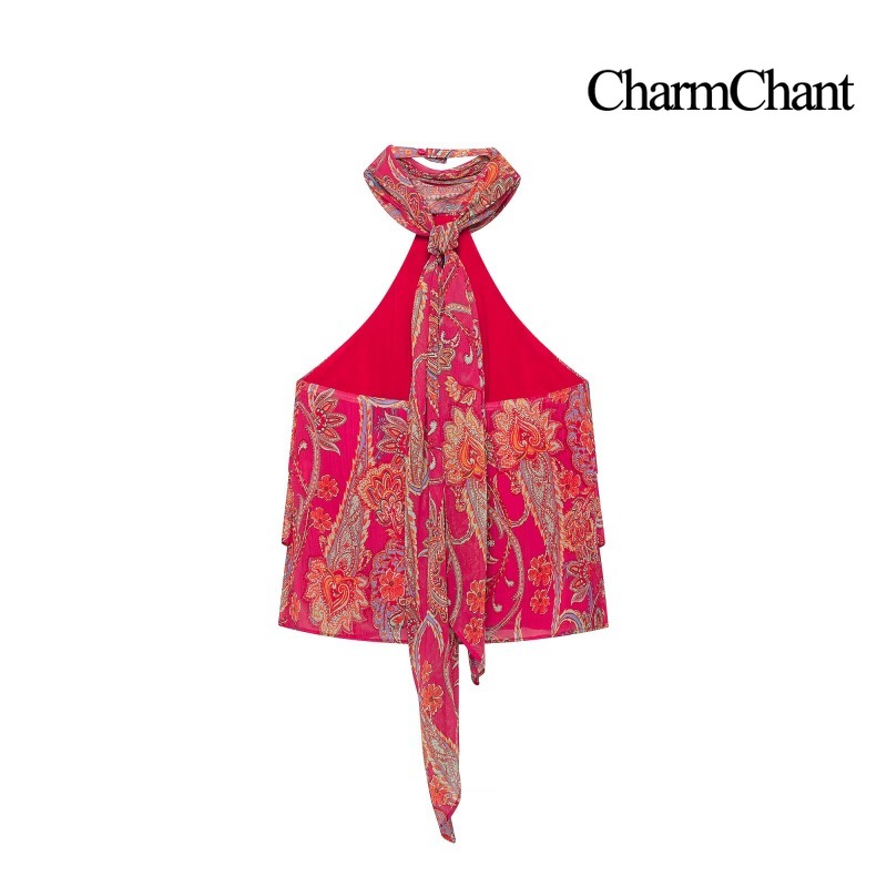 CHARMCHANT Women's Paisley Pri - Romper Floral Print 评论和价格
