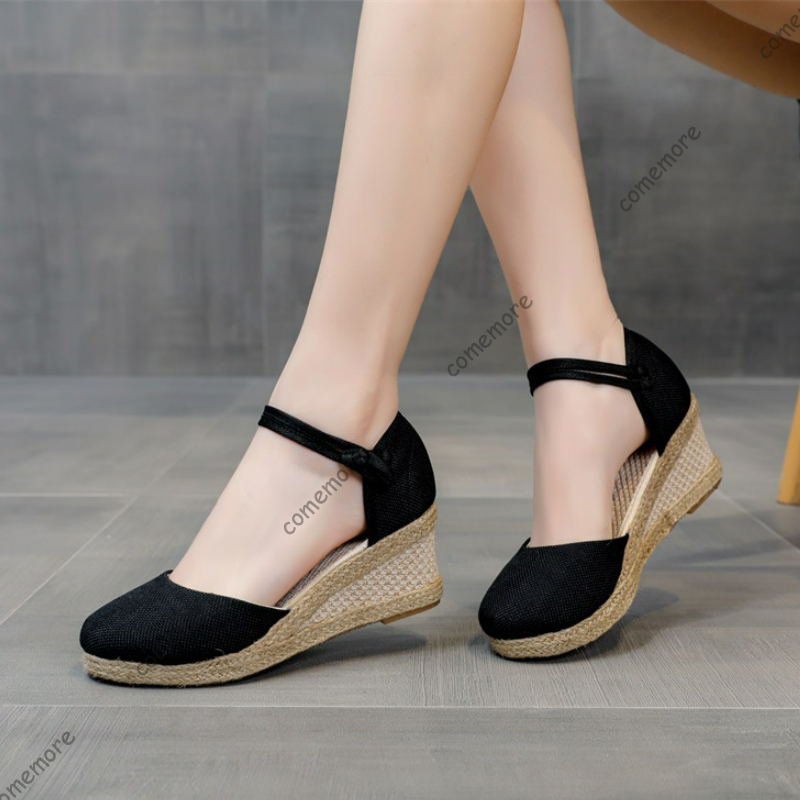 Comemore Sandals High Heel Sum - Wedge Espadrille Women 评论和价格