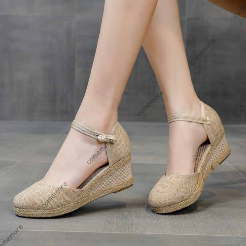 Comemore Sandals High Heel Sum - Wedge Espadrille Women 评论和价格