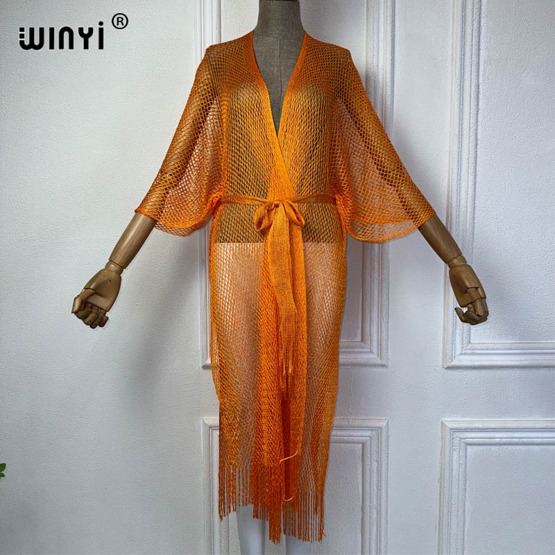 WINYI hollow beach kimono sexy - Cover Up Kaftan 评论和价格