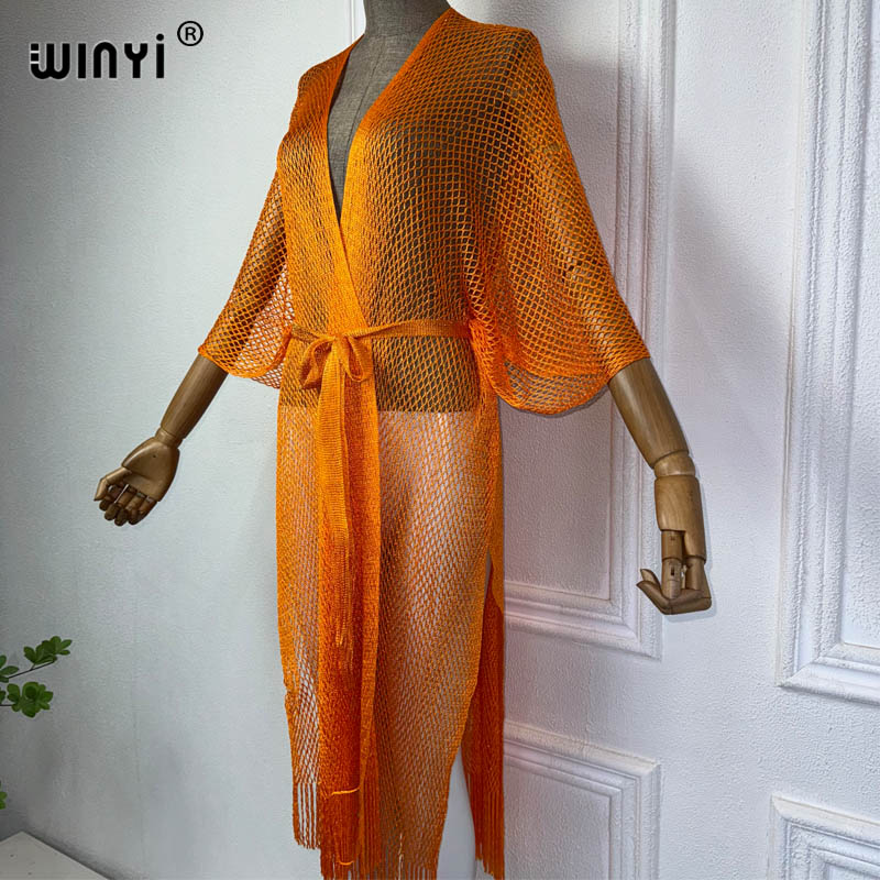 WINYI hollow beach kimono sexy - Cover Up Kaftan 评论和价格