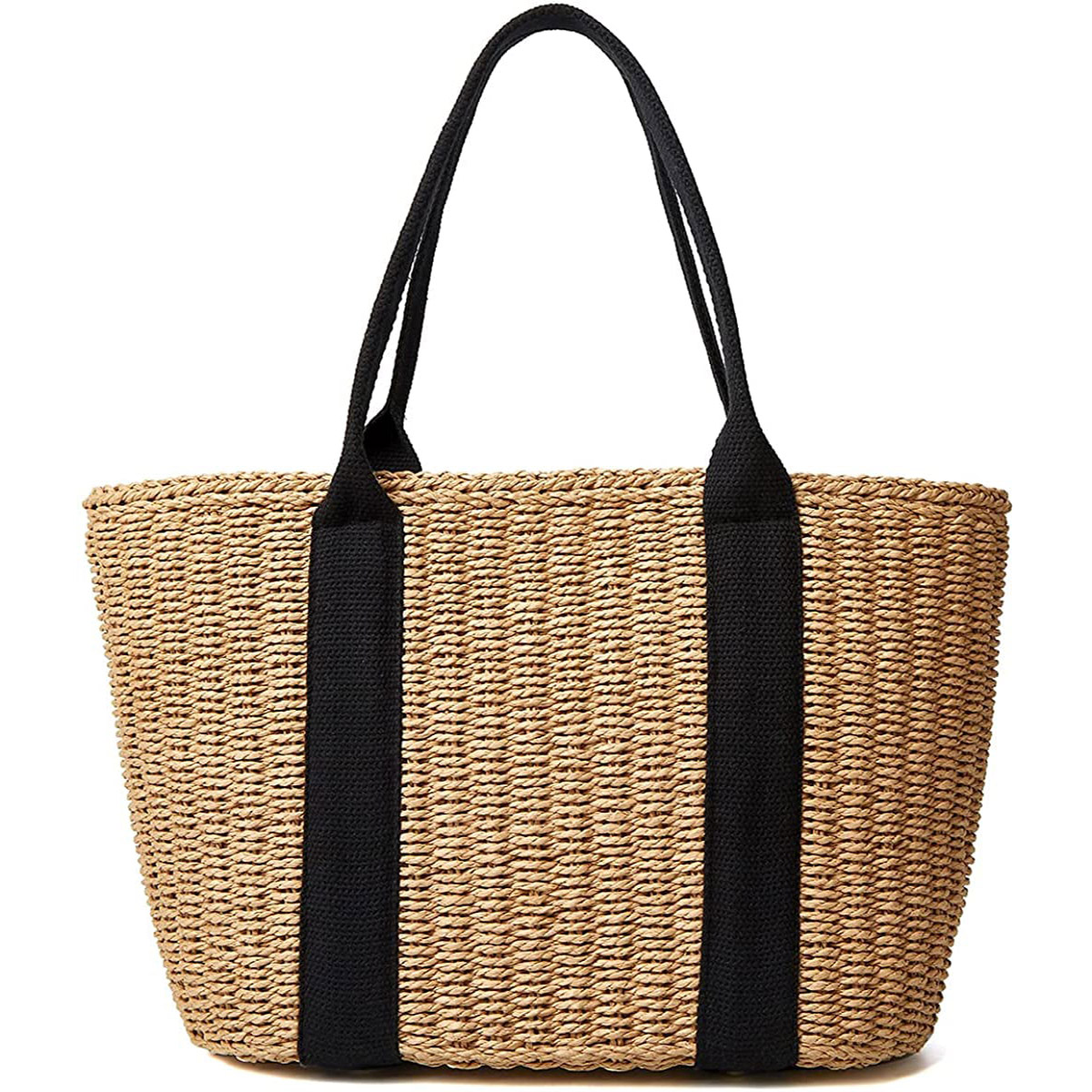 Trendy Straw Women Tote Bag Lu - Crochet Bag Raffia 评论和价格