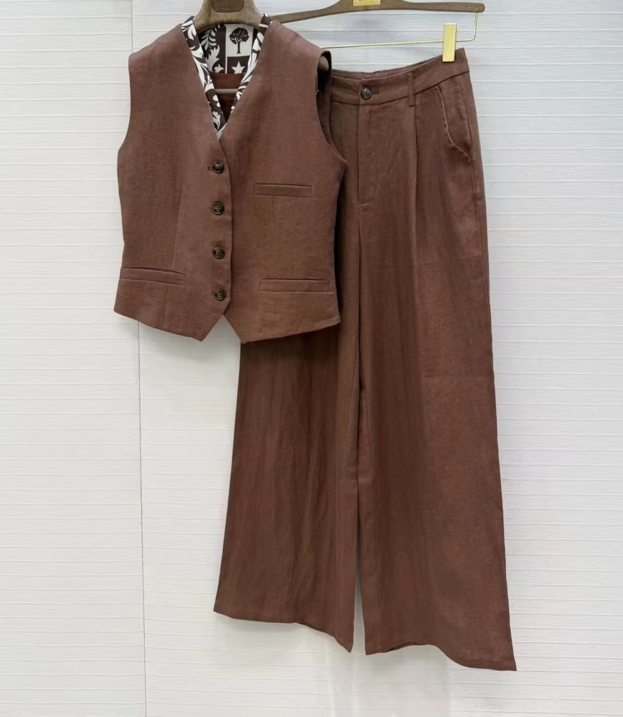 Old Man Qian's linen casual tw - Linen Pant Wide 评论和价格