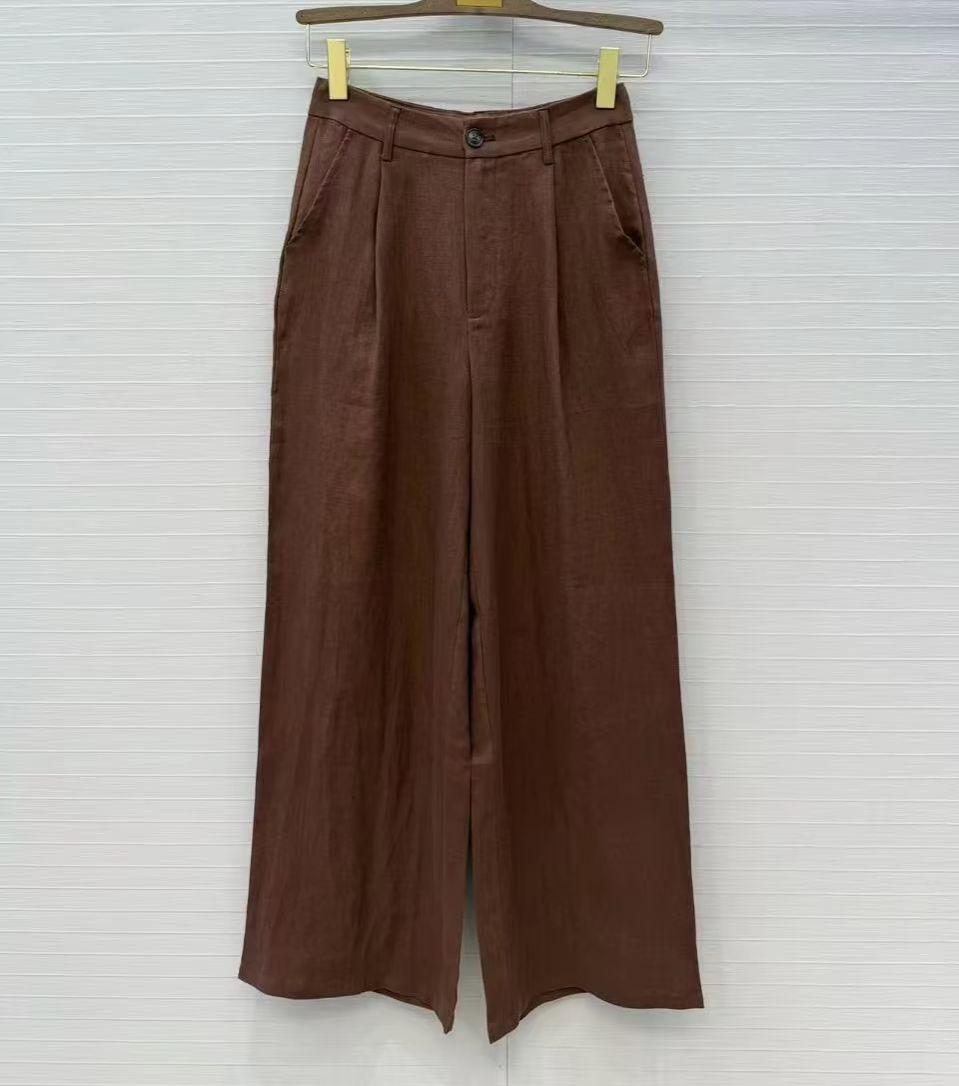 Old Man Qian's linen casual tw - Linen Pant Wide 评论和价格