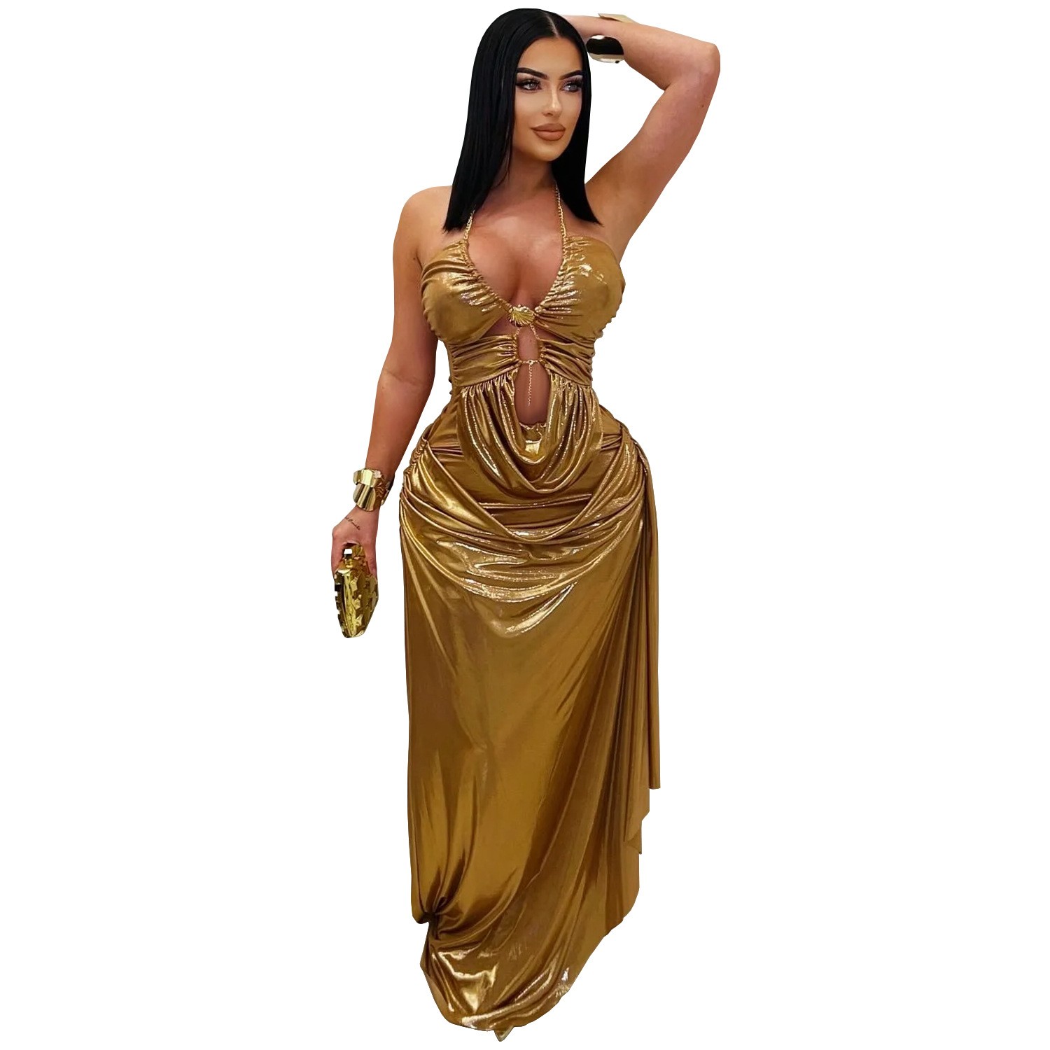 Prom Dress Evening Wedding Gue - Maxi Dress Halter 评论和价格