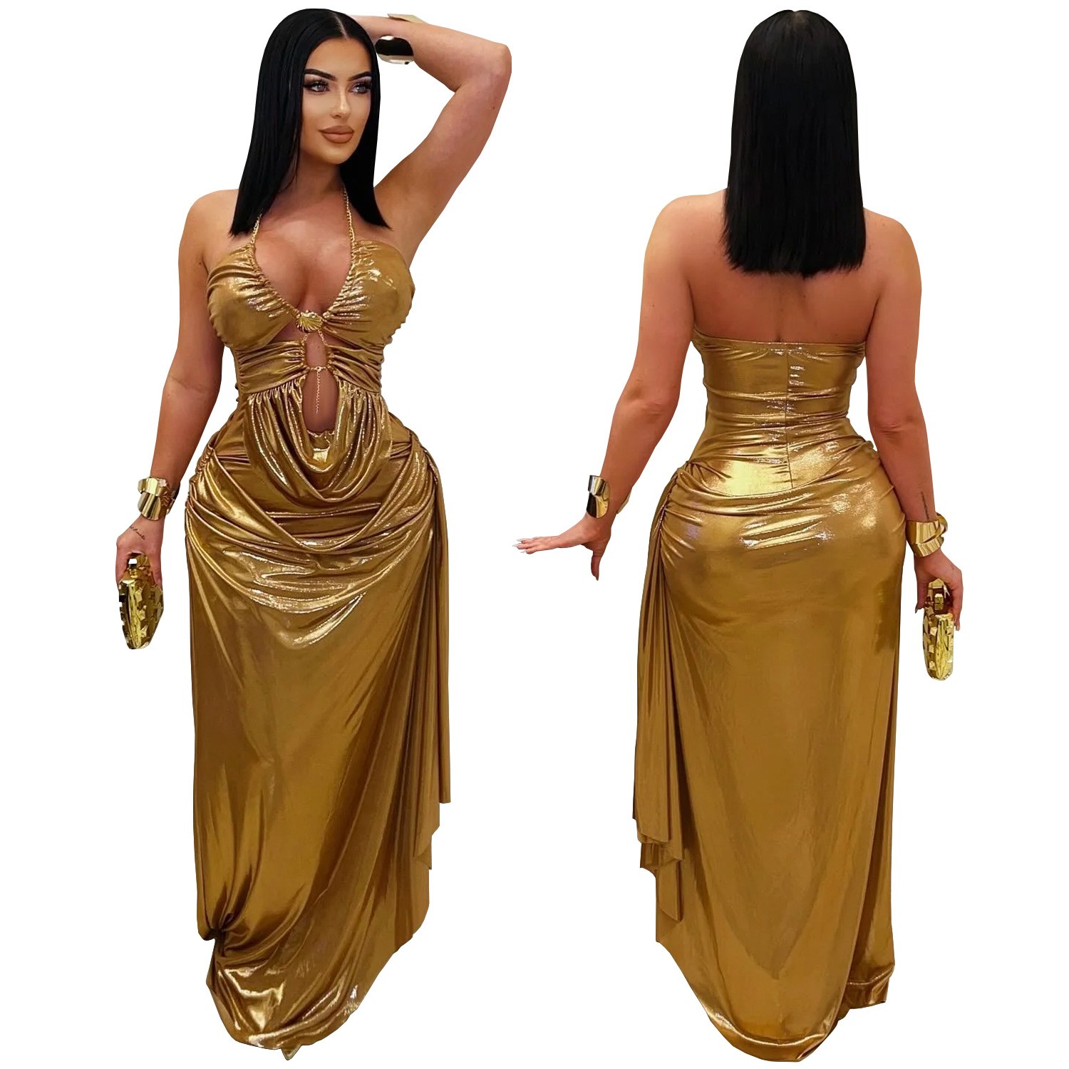 Prom Dress Evening Wedding Gue - Maxi Dress Halter 评论和价格