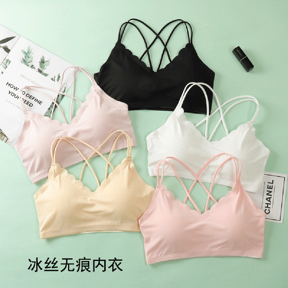 3D Sexy Lingerie Seamless Spor - Bralette Triangle Set 评论和价格