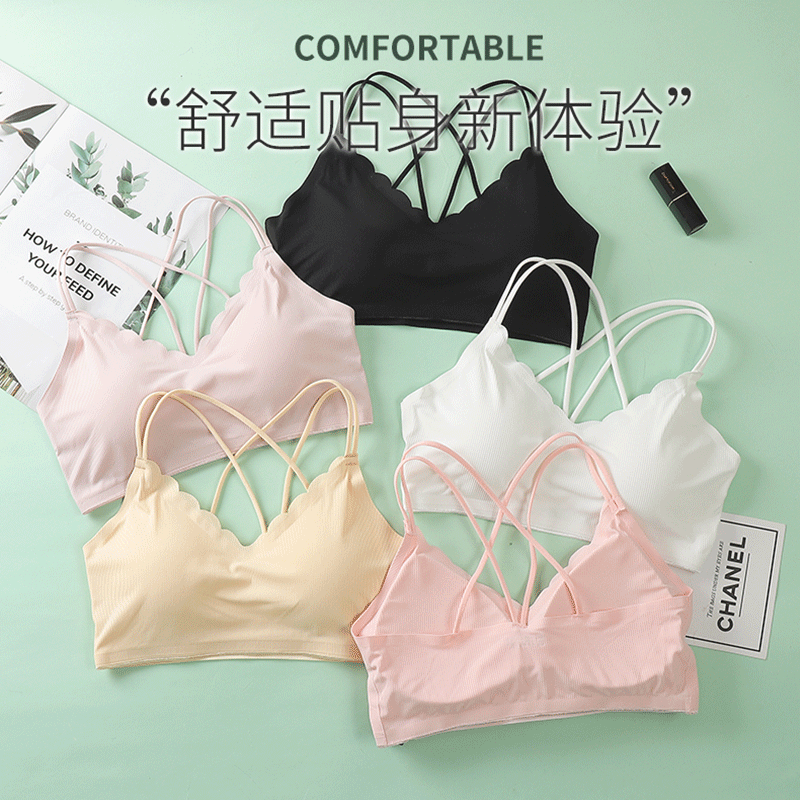 3D Sexy Lingerie Seamless Spor - Bralette Triangle Set 评论和价格