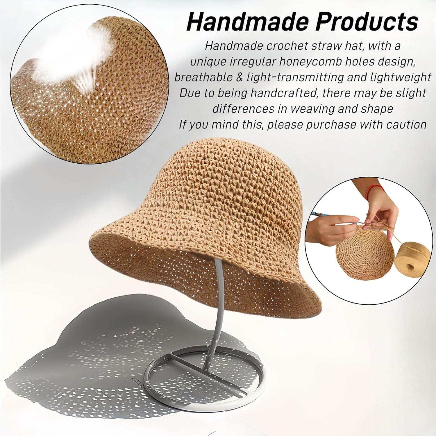 Floppy Big Beach Straw Hats fo - Hat Floppy Wide 评论和价格