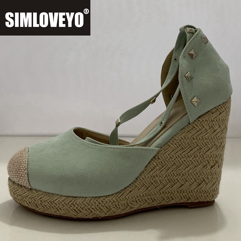 SIMLOVEYO espadrilles Women we - Wedge Espadrille Women 评论和价格