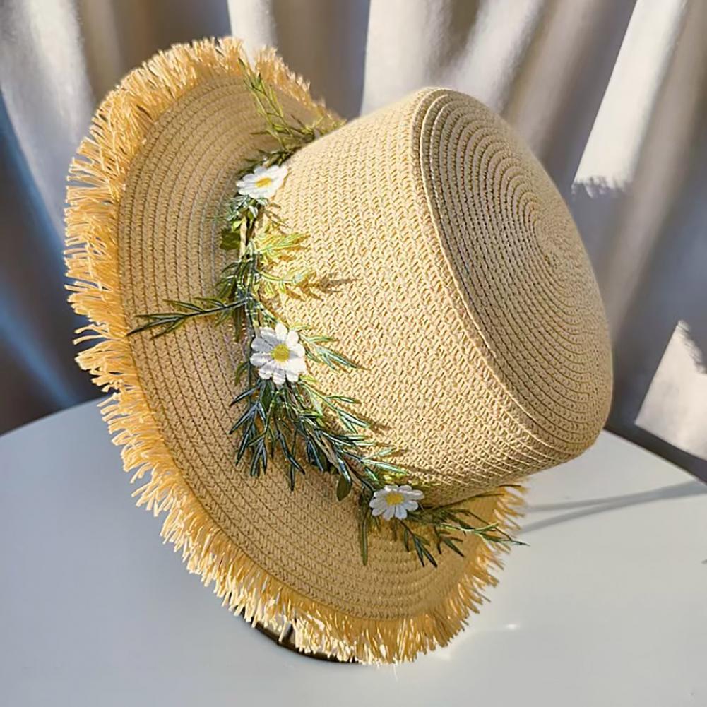 Sun Hat Wide Brim Floppy Straw - Hat Floppy Wide 评论和价格