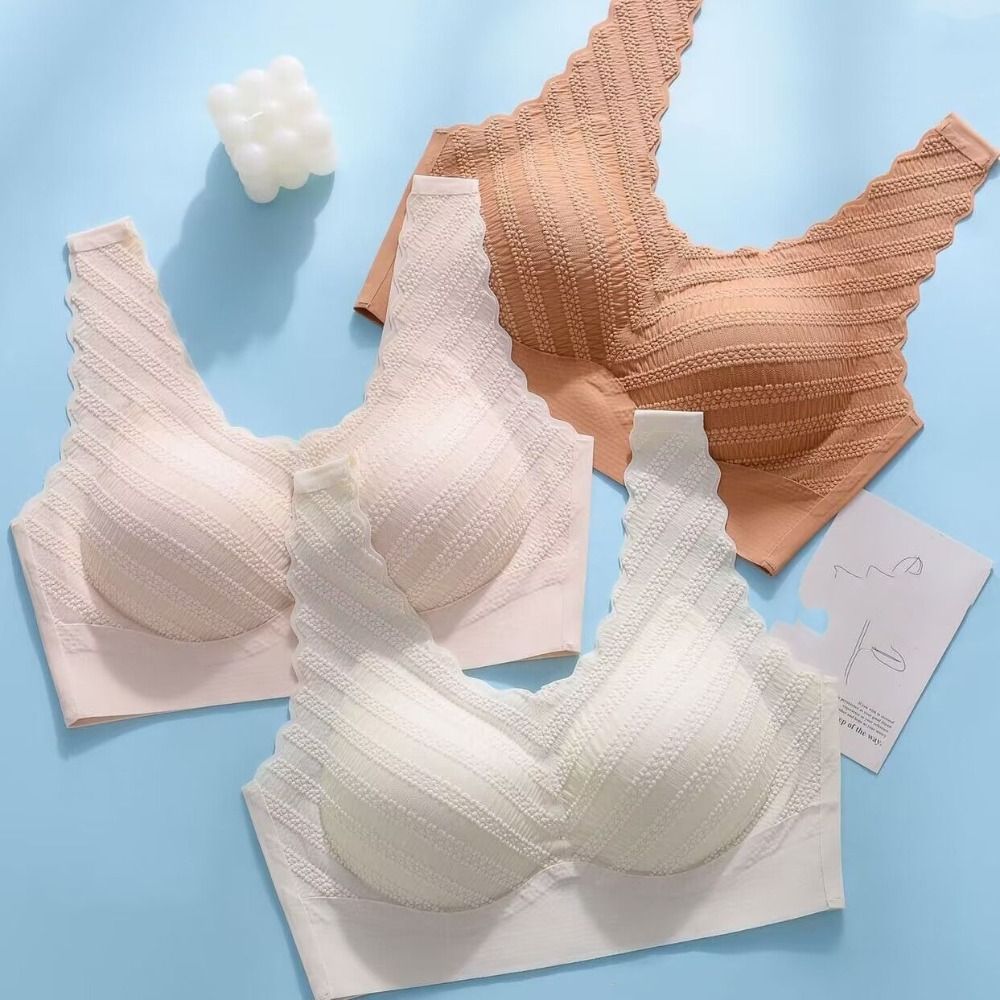 Seamless Bubble Lace Bra Widen - Bralette Triangle Set 评论和价格