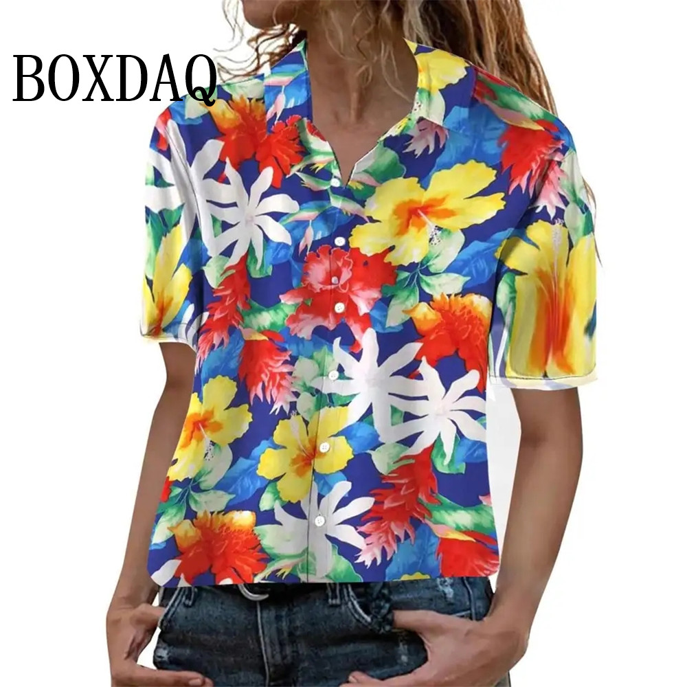 Summer Fashion Women's Blouse  - Romper Floral Print 评论和价格