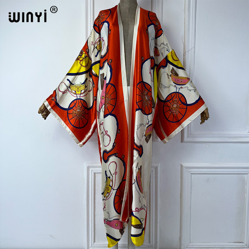 WINYI boho print Kimono Summer - Cover Up Kaftan 评论和价格