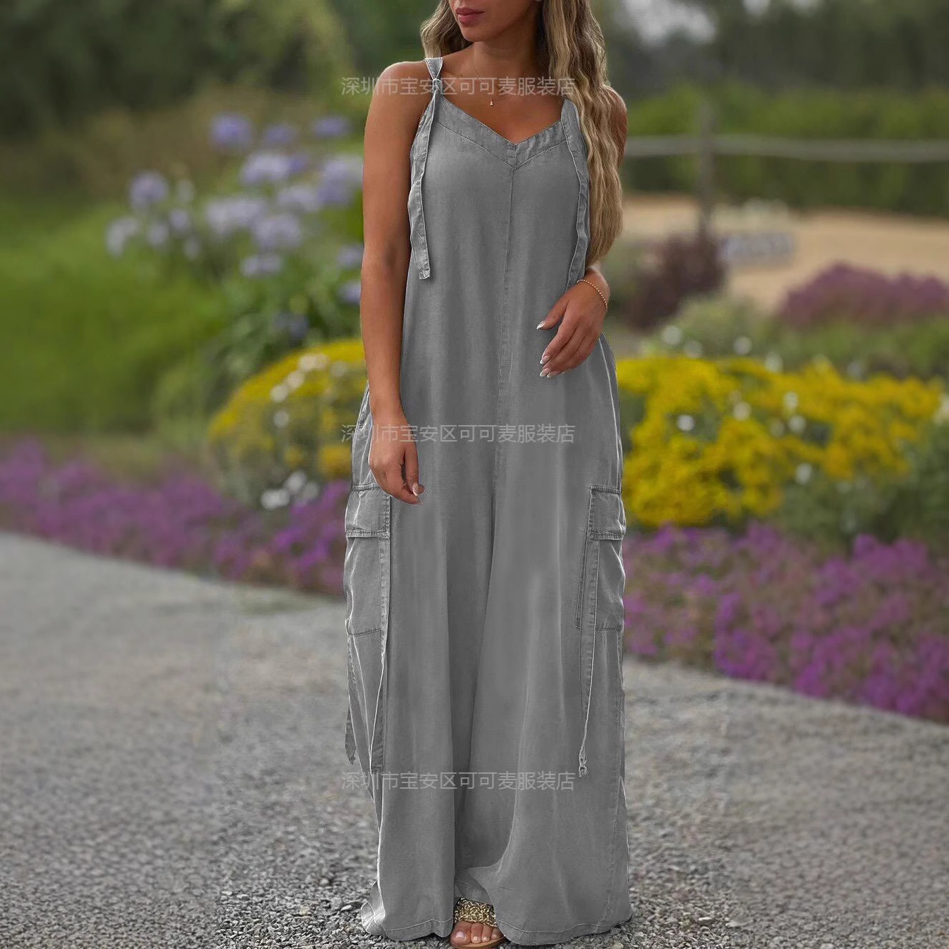 Loose Summer Jumpsuit Casual L - Jumpsuit Linen Relaxed 评论和价格