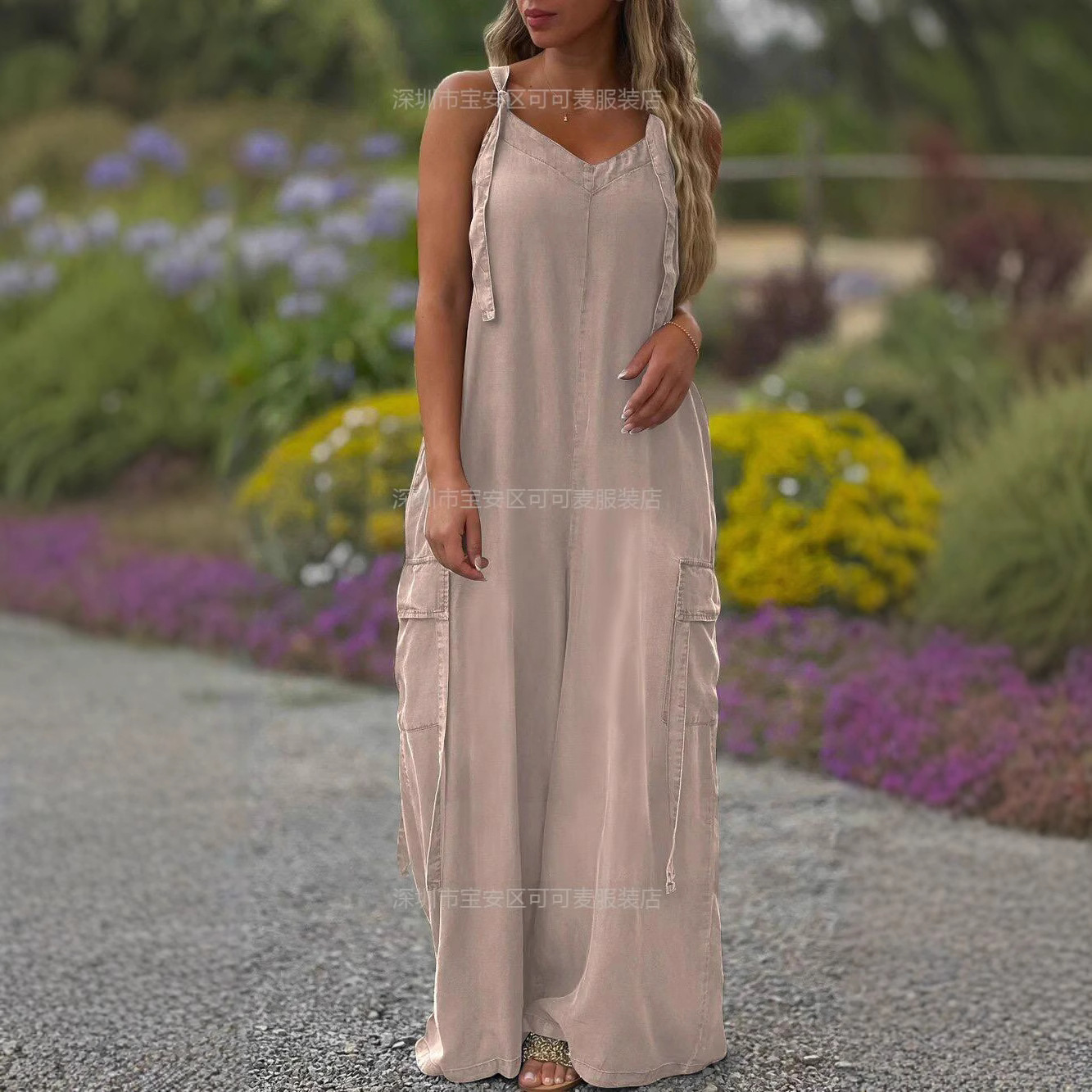 Loose Summer Jumpsuit Casual L - Jumpsuit Linen Relaxed 评论和价格